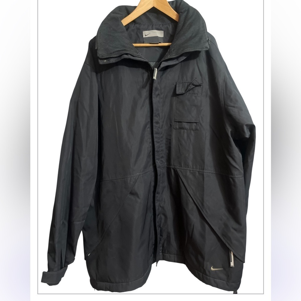 Nike Men's Black Hooded Zip Up Jacket Sz XL Men